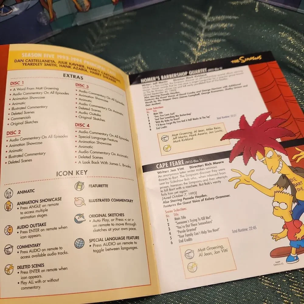 The Simpsons Series 5 DVD‎ Box Set Complete Third Family Animated TV series